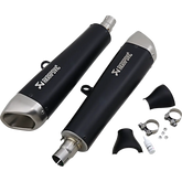 AKRAPOVIC Black Titanium Mufflers S-T12SO2-HCQTBL
